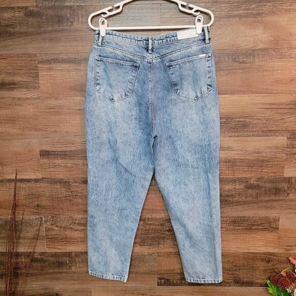 Kraus Jeans Size 8 Mom High Rise Crop Medium Light Wash Denim - Picture 2 of 10